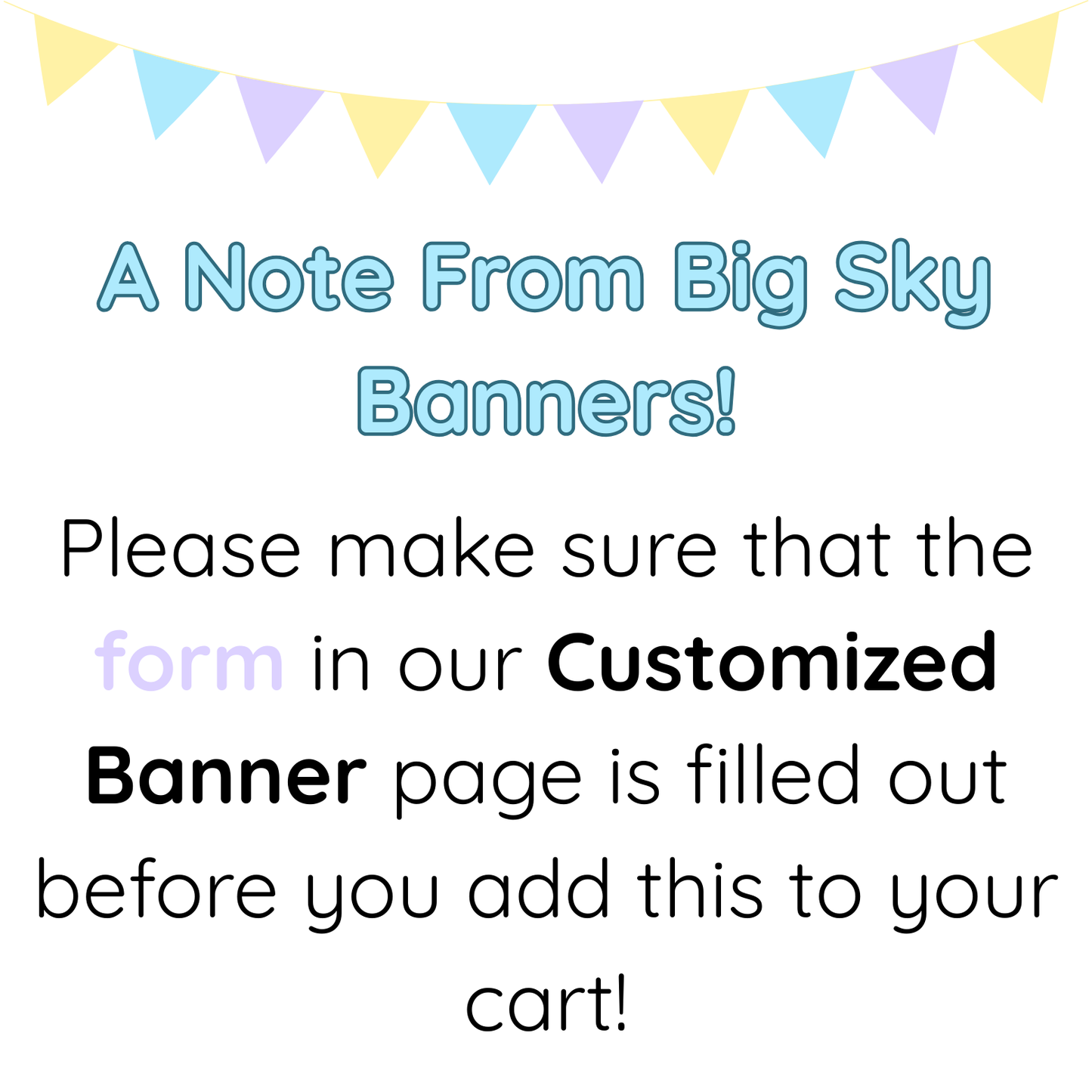 Create Your Own 4 foot or 6 foot Custom Banner