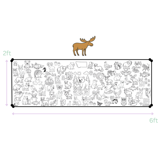 Montana Animals - 6ft x 2 ft