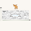 Coloring sheet with race car and moose illustrations, labeled 'Two Fast'.