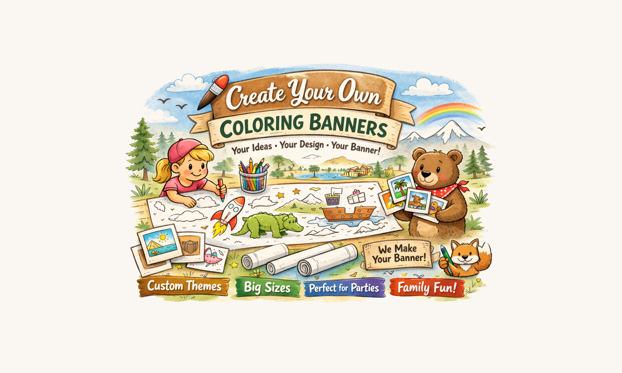 Create Your Own Giant Coloring Banner
