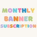 Monthly Giant Coloring Banner Subscription