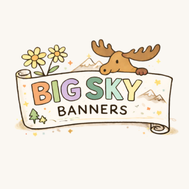 Big Sky Banners Giant coloring banners logo